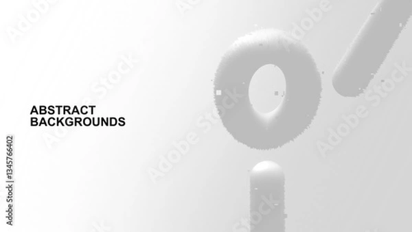 Fototapeta Simple modern abstract white background