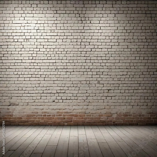 Obraz empty room with brick wall