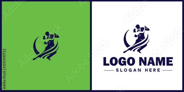Obraz Tango Dance Studio icon Tango academy Tango school Tango center flat logo sign symbol editable vector