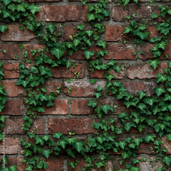 Obraz seamless ivy on the wall