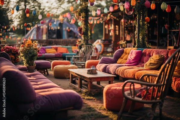 Obraz vibrant and versatile lawn acts as a captivating hub, effortlessly uniting individuals by offering a serene sanctuary for unwinding, a lively stage for amusement, and a natural backdrop for fostering 