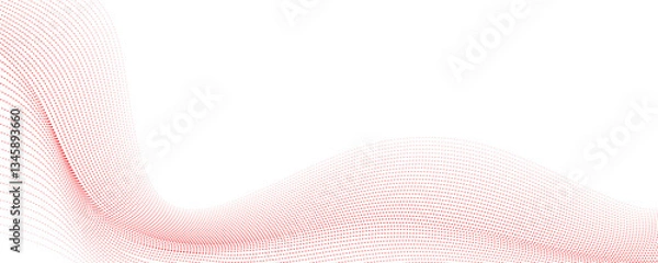 Fototapeta abstract red wave background