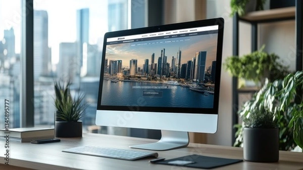 Obraz A website design for a corporate website, professional design, company information
