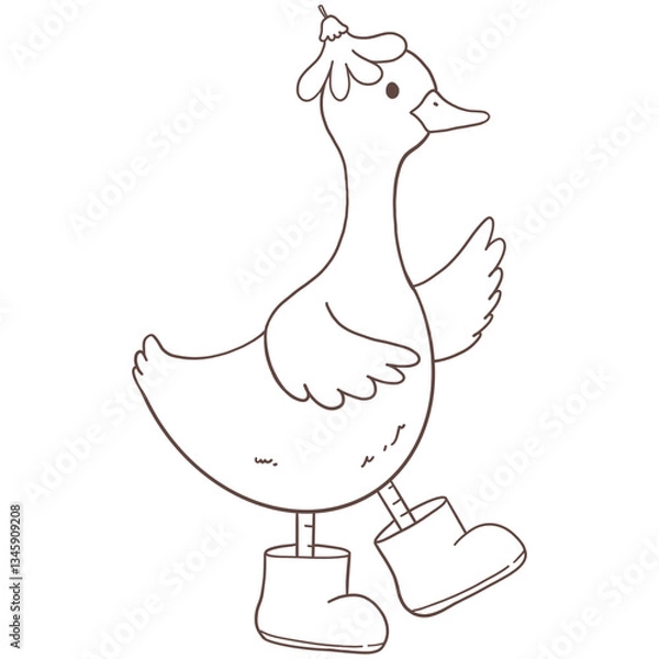 Fototapeta Cottagecore spring silly goose