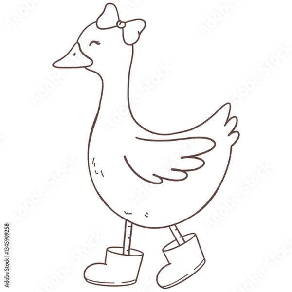 Fototapeta Cottagecore spring silly goose