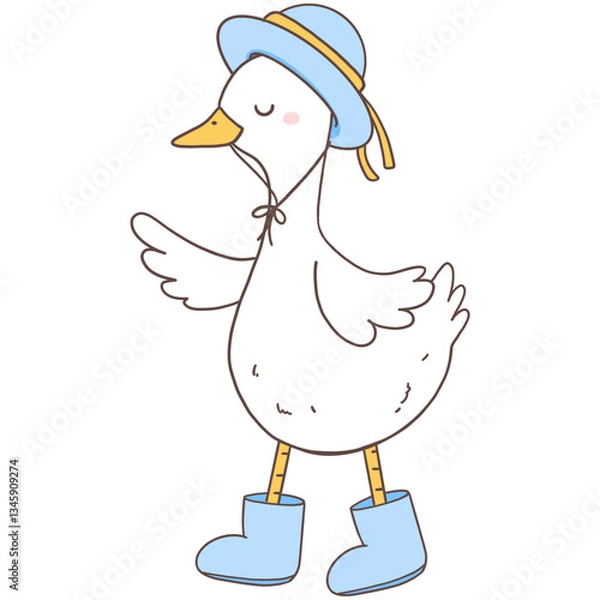 Fototapeta Cottagecore spring silly goose