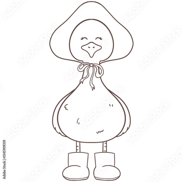 Fototapeta Cottagecore spring silly goose