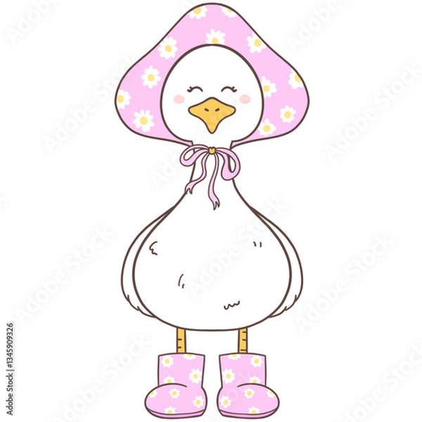 Fototapeta Cottagecore spring silly goose