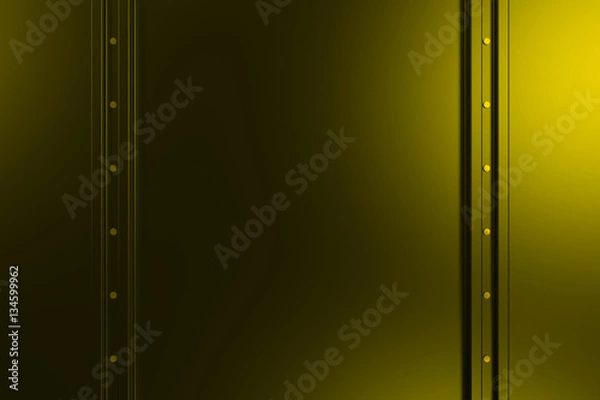 Fototapeta Rectangular metal plate texture with rivets