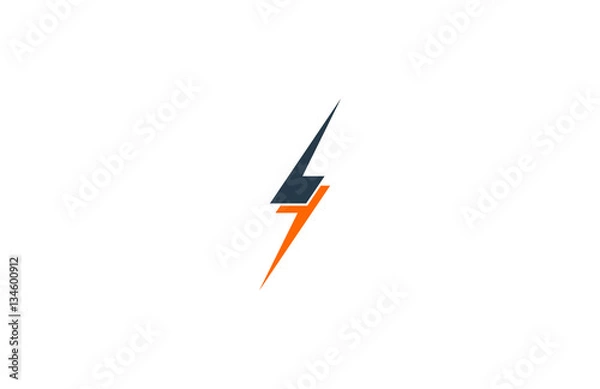 Obraz vector lightning icon logo