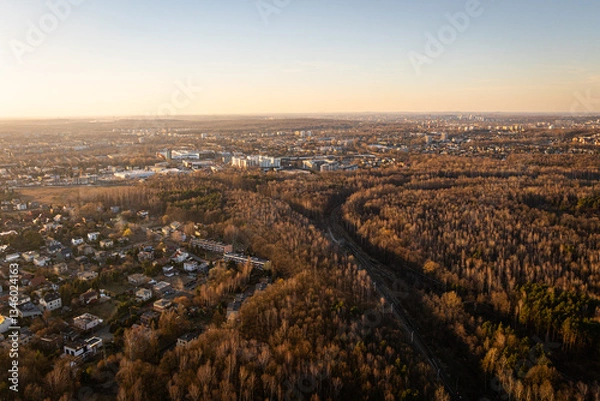 Obraz Południowe katowice- las - dzielnica Ochojec i Murcki