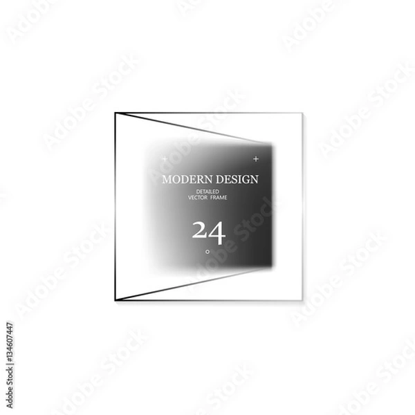 Fototapeta Square Blurred frame illustration