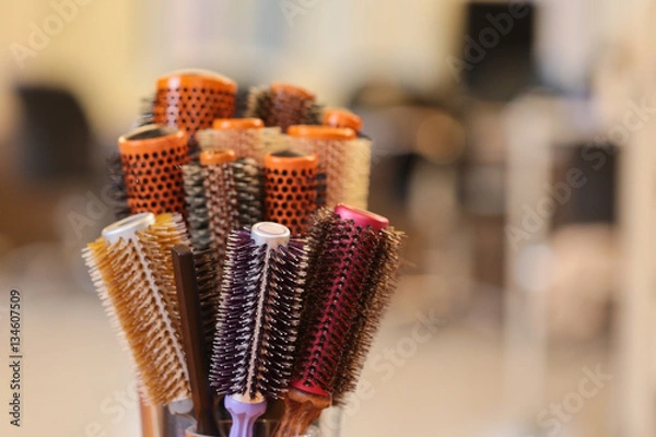 Obraz Colorful Hair brushes