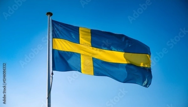 Fototapeta スウェーデン国旗の旗