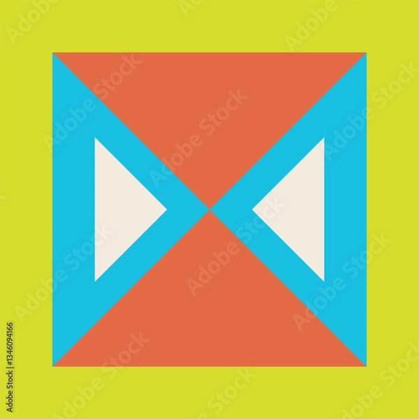 Obraz Neo Geometric Shape. Neo Geo Shape.