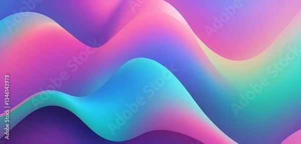 Fototapeta Holographic Gradient Background 2