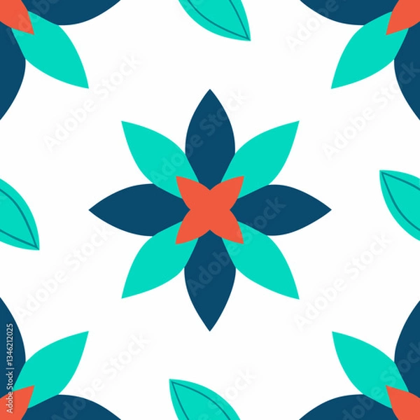 Fototapeta Shameless Pattern Design on white background 