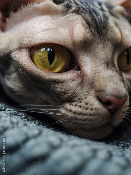 Obraz Close-up of a sphinx cat