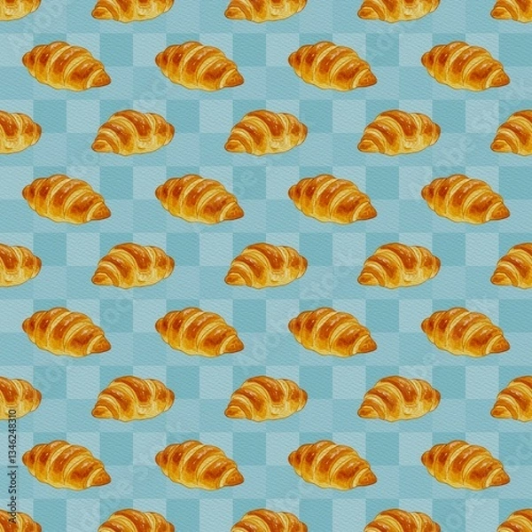 Fototapeta seamless pattern with bread