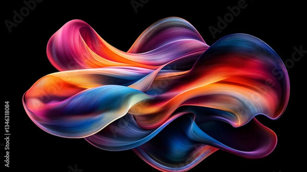 Obraz Abstract Colorful Fluid Forms Design