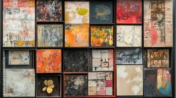 Fototapeta Abstract Art Collection: A Multifaceted Tapestry of Color and Texture