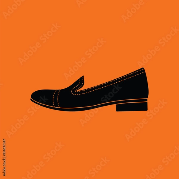 Obraz Woman low heel shoe icon