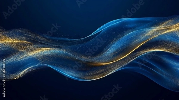 Fototapeta AbstractArt Dynamic Blue Moment Detail Modern Pattern