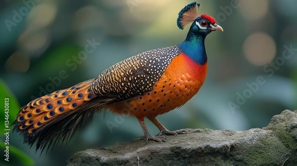 Obraz Malayan Peacock-Pheasant --ar 16:9 --stylize 500 --v 6.1 Job ID: 786dc5df-ef0b-454f-ad58-7ea20ce0b242