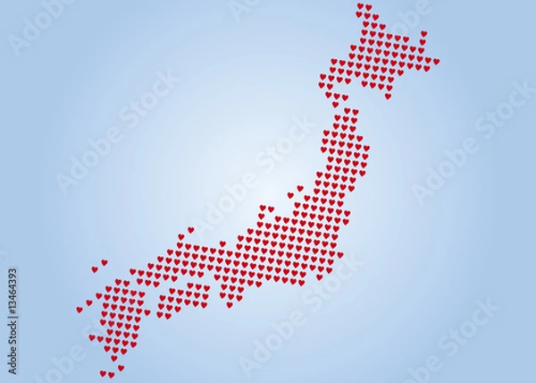 Fototapeta ハートフル日本