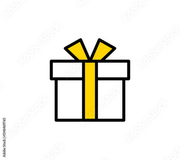 Obraz プレゼントのアイコンイラスト