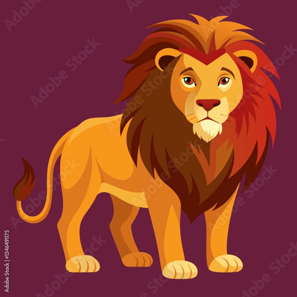 Obraz Un lion (Panthera leo) couché