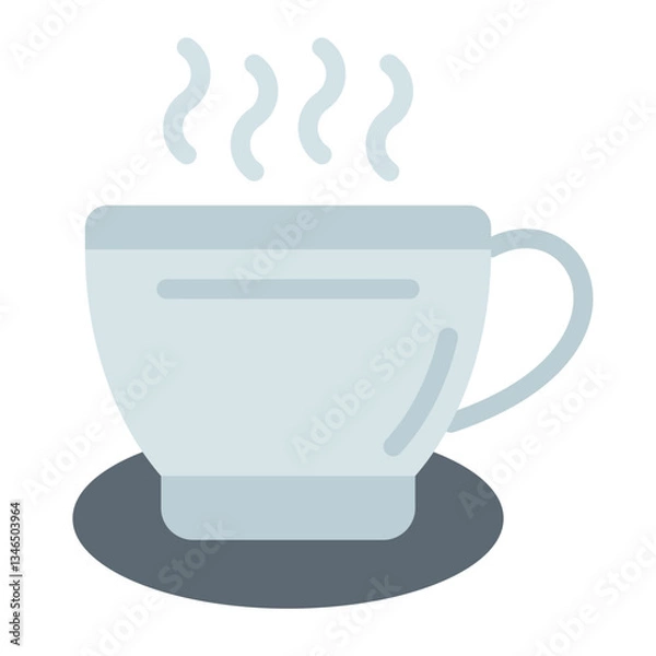 Fototapeta Hot Tea Vector Design Icon Style