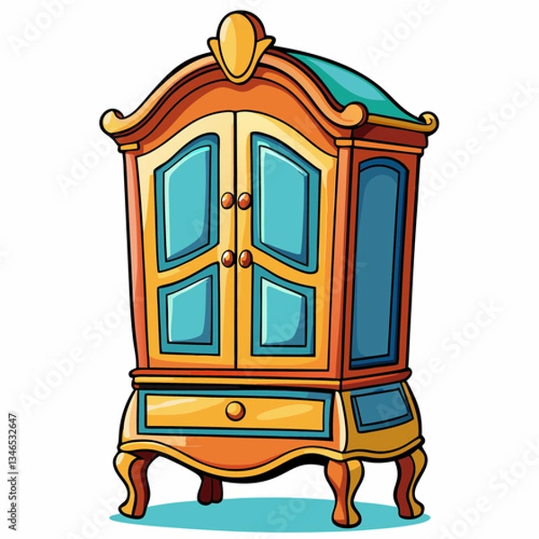 Obraz armoire on white