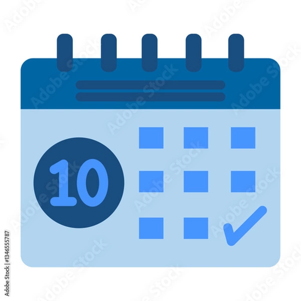 Fototapeta Calendar Vector Design Icon Style