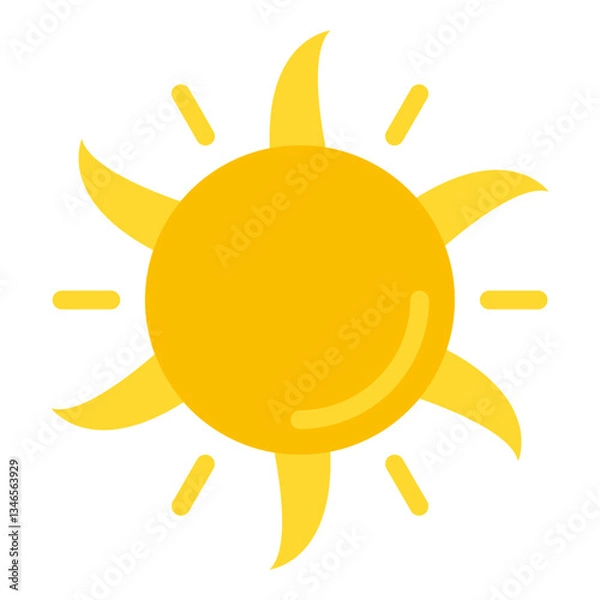 Fototapeta Sun Vector Design Icon Style
