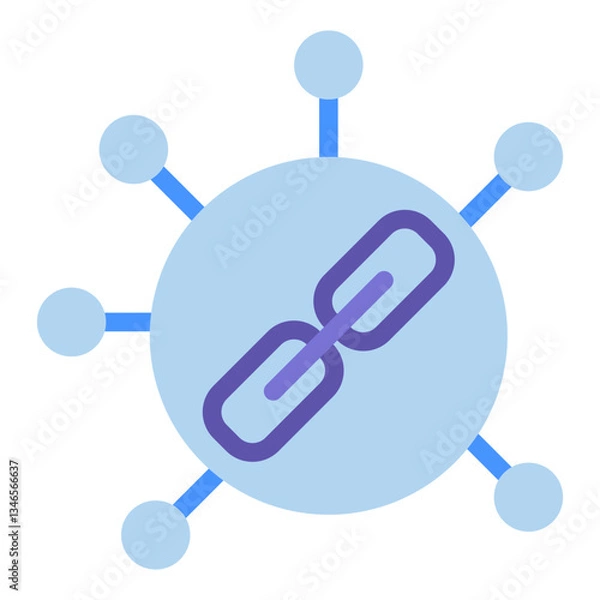 Fototapeta Internal Linking Vector Design Icon Style