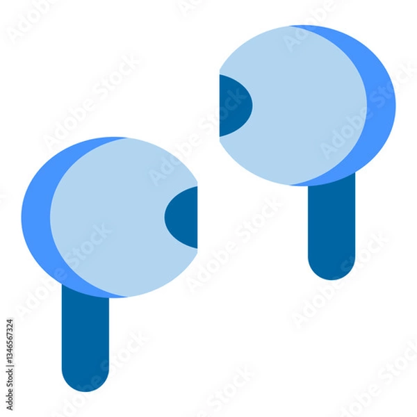 Fototapeta Earbuds Vector Design Icon Style