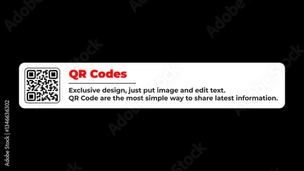 Obraz QR Code Lower Thirds Social Media 6. 