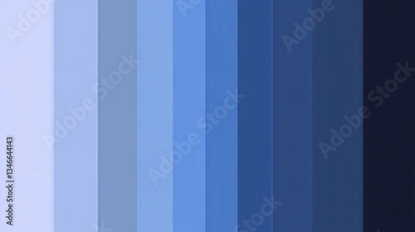 Obraz Gradient blue color palette transitioning smoothly from light to dark, suitable for design backgrounds.
