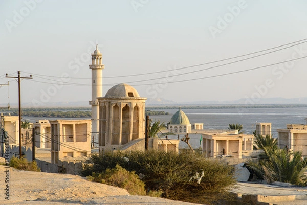 Obraz Bandar-e Laft at sunset, Qeshm Island, Iran