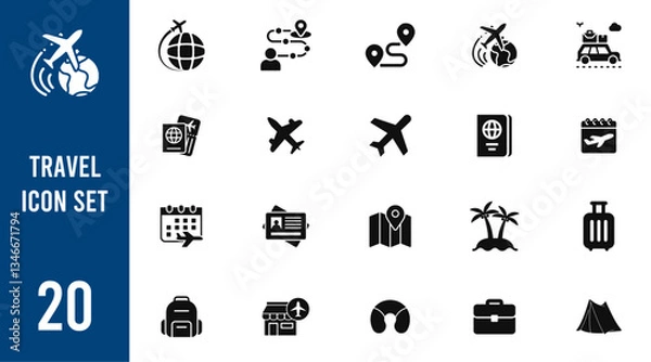 Obraz Travel icon set