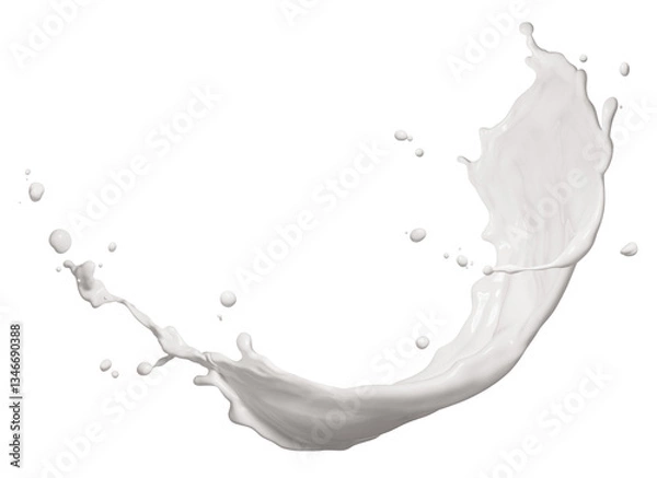 Obraz milk splashing