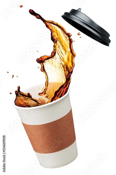 Obraz coffee splashing