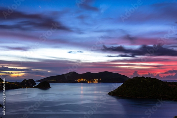 Obraz Islands of the Staints after sunset