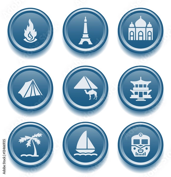 Obraz Button icon set 22