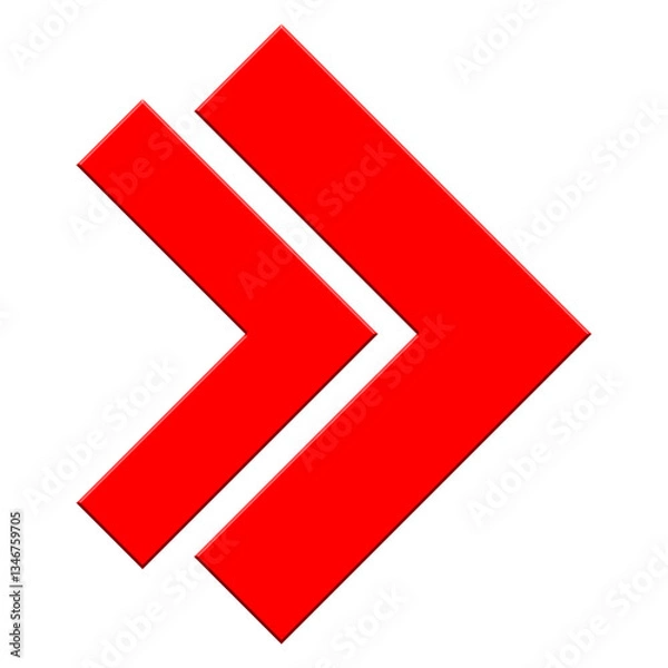 Obraz red arrow sign