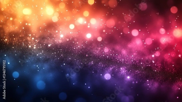 Fototapeta Abstract bokeh background with colorful lights