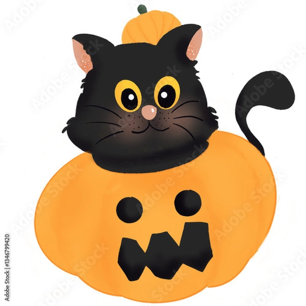 Obraz Halloween cat