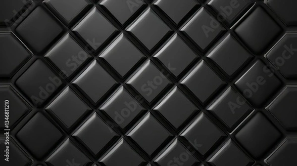 Fototapeta TexturesBackgrounds Dark Geometric Scene Style Black