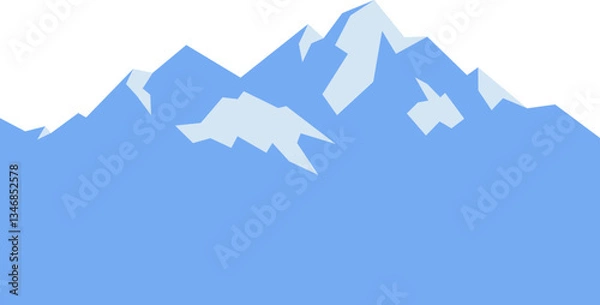 Fototapeta blue mountain iceberg